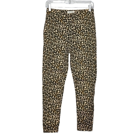 Free People Leopard Print Skinny Pants - Picture 3 of 12